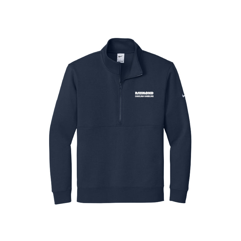 Men's Nike Club Fleece Sleeve Swoosh 1/2-Zip - Midnight Navy