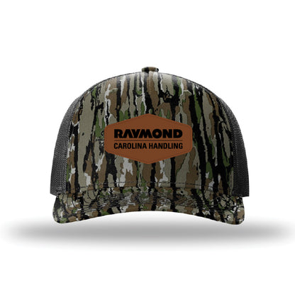 Richardson Leather Patch Trucker Cap - Realtree Camo / Black