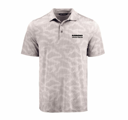 Men's Cutter & Buck Coastline Camo Print Polo - Concrete