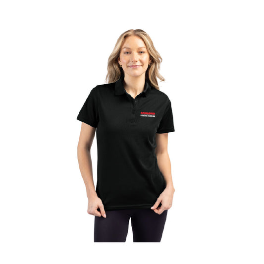 Women's Performance Pique Polo - Black