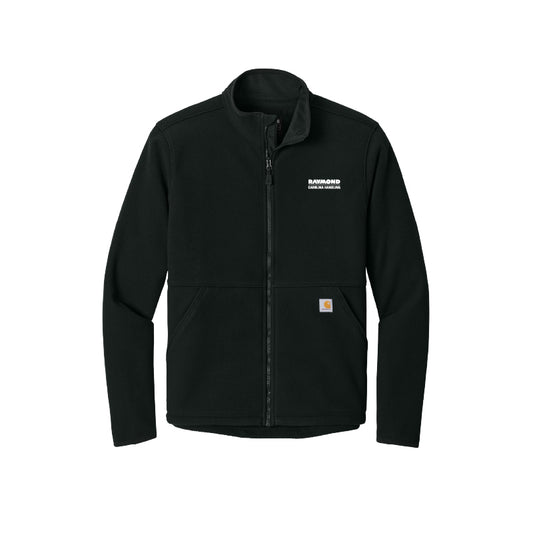 Men's Carhartt® Textured Full-Zip Fleece Jacket - Black