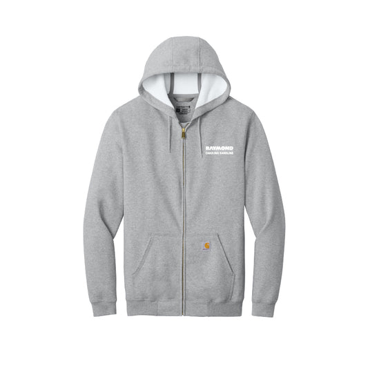 Men's Carhartt® Midweight Hooded Zip-Front Sweatshirt - Heather Grey