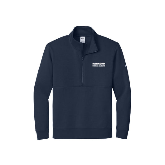 Men's Nike Club Fleece Sleeve Swoosh 1/2-Zip - Midnight Navy