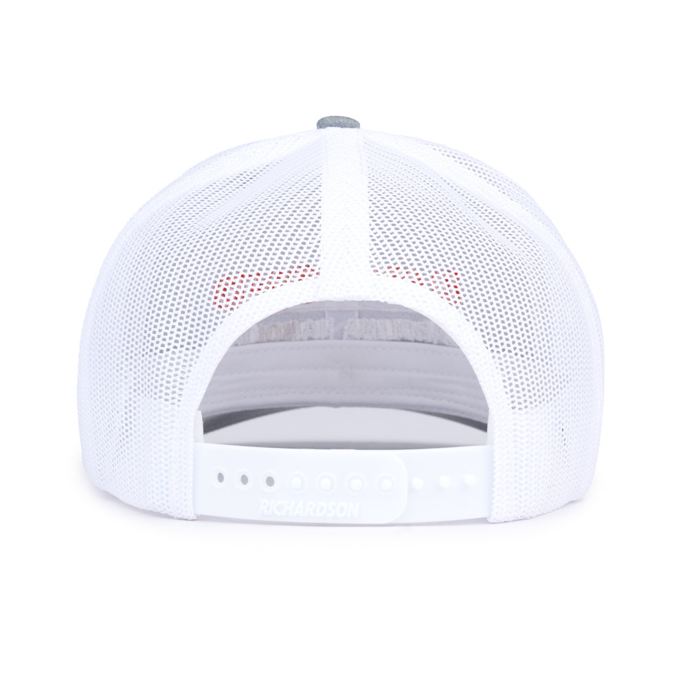 Richardson Classic Trucker Cap - Heather Grey / White