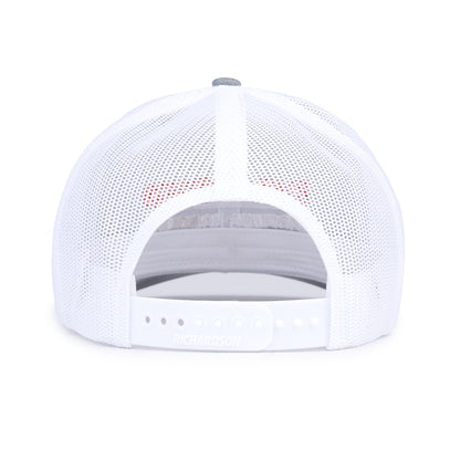 Richardson Classic Trucker Cap - Heather Grey / White