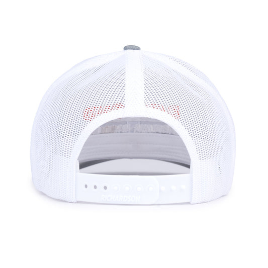 Richardson Classic Trucker Cap - Heather Grey / White