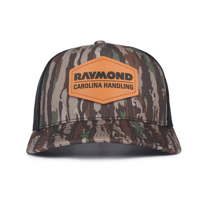 Richardson Leather Patch Trucker Cap - Realtree Camo / Black